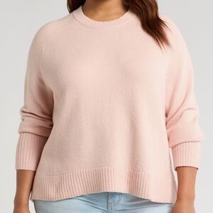 Treasure & Bond Crewneck Raglan Cotton Blend Sweater